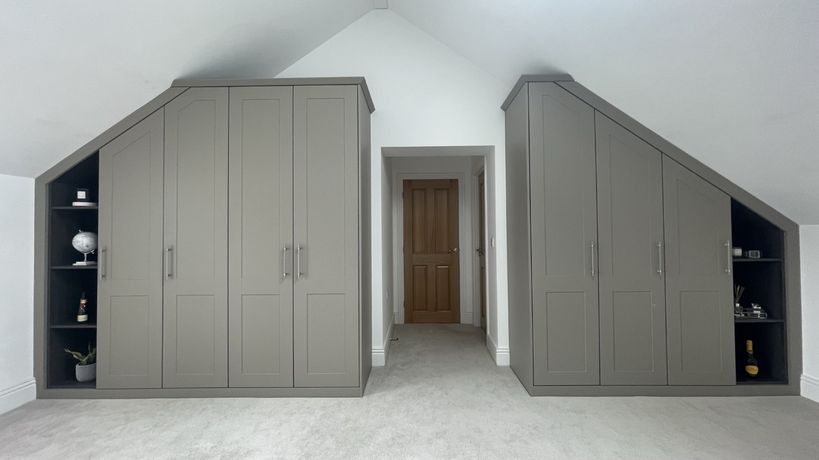 bespoke wardrobes in pitched roof